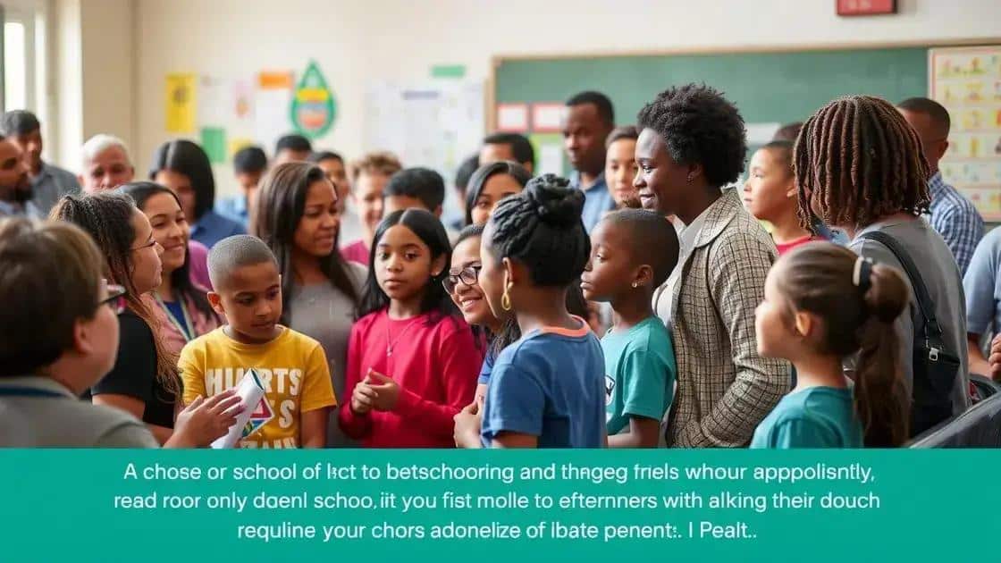 Community involvement in education solutions