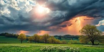 Spring 2025 extreme weather patterns US