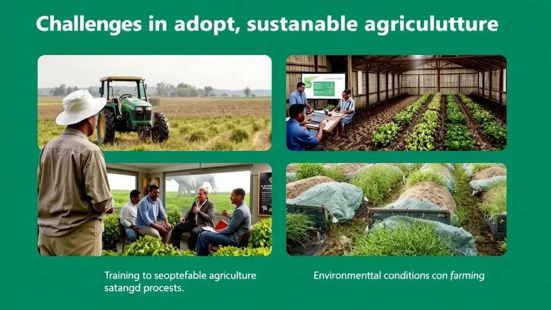Challenges in adopting sustainable practices