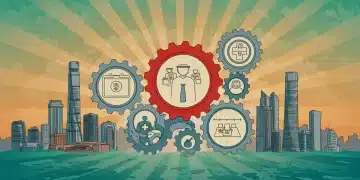 2025年中国社会保障改革的数字概念图：养老金与医疗保险系统