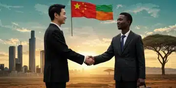 中国与非洲商业合作，象征投资与增长