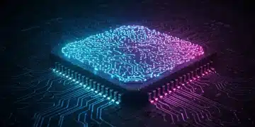 中国类脑计算芯片，展示复杂神经网络结构