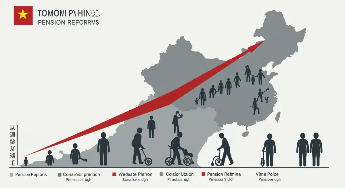 中国人口结构变化图：老龄化趋势与养老金改革的紧迫性