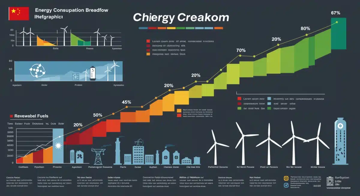 中国能源结构转型图：可再生能源占比显著提升