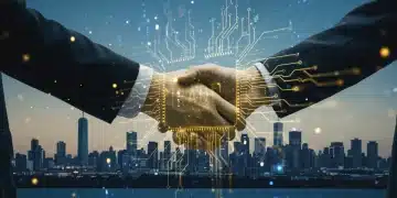 描绘中国高科技企业应对国际竞争的未来城市与创新电路图