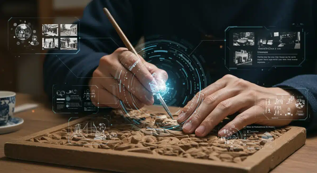 数字技术辅助下，工匠传承非遗技艺的场景