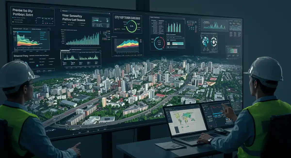 城市规划者通过数字孪生平台实时监控和优化城市运行
