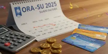 Calendar for 2025 with health insurance cards and calculator showing reduced COBRA premiums.
