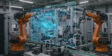 中国AI视觉检测技术:智能制造质量提升20%案例研究 中国智能制造工厂中的AI视觉检测系统,正在对产品进行高精度质量检测。