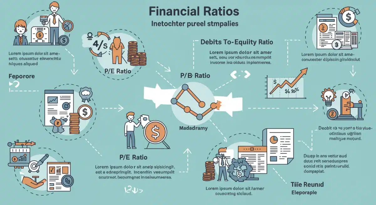 Infographic explaining key financial ratios for stock valuation