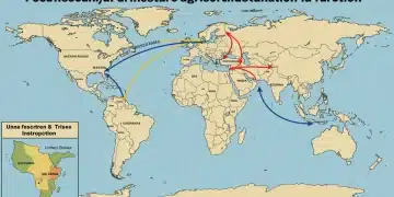 2025 Global Food Security: International Crises and US Agriculture Global food security map showing crisis impacts on US agriculture