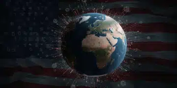 Global digital threat map impacting US national security in 2025