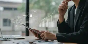 Thoughtful investor analyzing financial data for 401(k) optimization