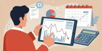 Tax Loss Harvesting 2025: Reduce Your Taxable Income Investor analyzing tax loss harvesting strategy on tablet for 2025