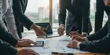 Investors analyzing stock charts and financial reports for undervalued opportunities