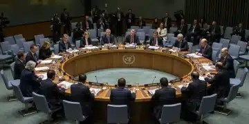 UN Resolutions 2025: US Global Engagement & Impact Diplomats discussing UN resolutions impacting global engagement