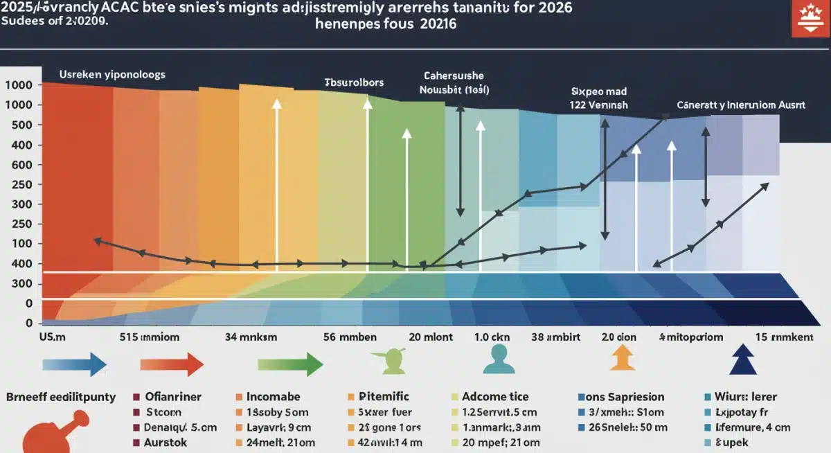 Infographic showing ACA 2026 subsidy tiers and income eligibility.