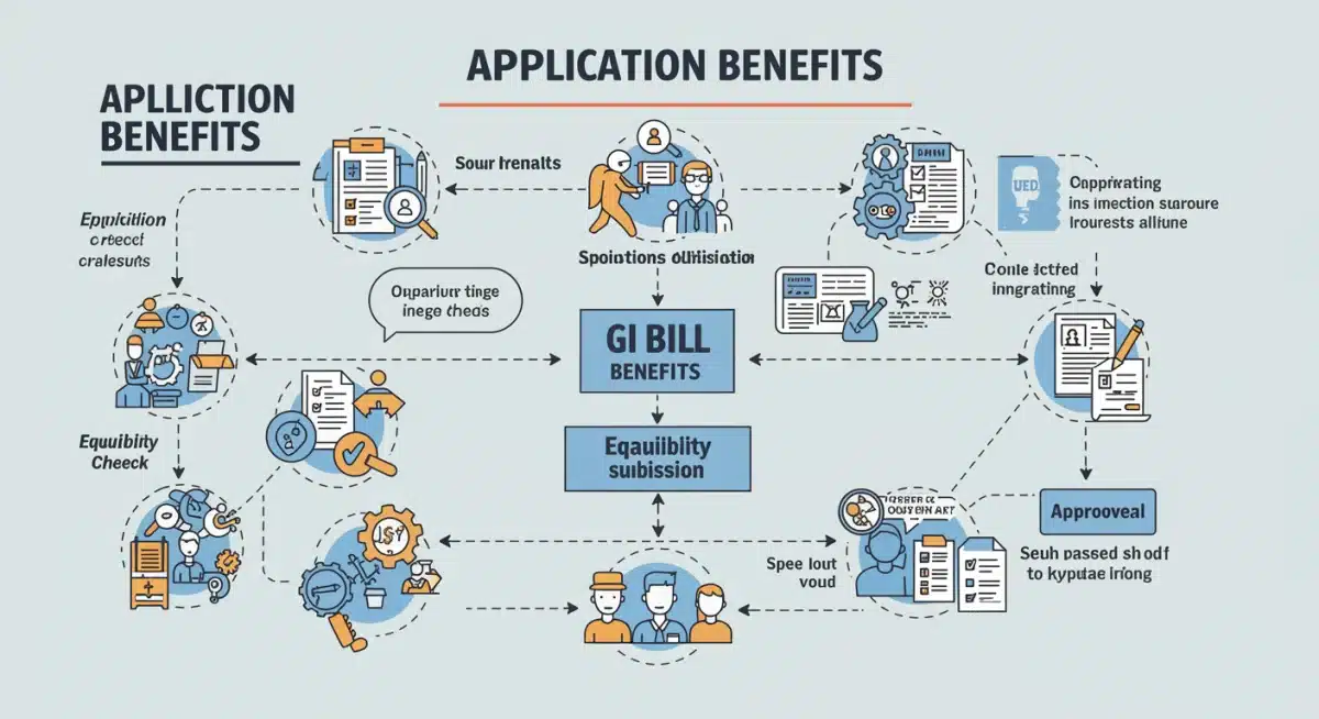 GI Bill application process flowchart for veterans