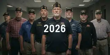 Diverse veterans standing together, representing support and access to benefits in 2026.