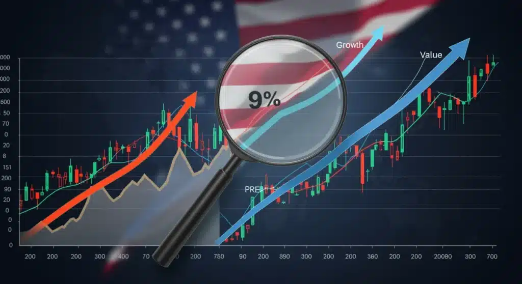 Growth vs. Value Stocks: US Market Dominance 2026 – A 9% Edge?