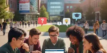College students reviewing FAFSA information on a laptop