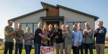Veterans celebrating new home, symbolizing housing assistance