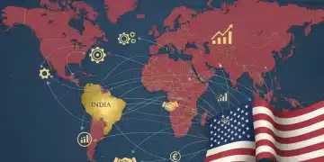 Global map highlighting two election countries, symbolizing U.S. trade and alliance impact.