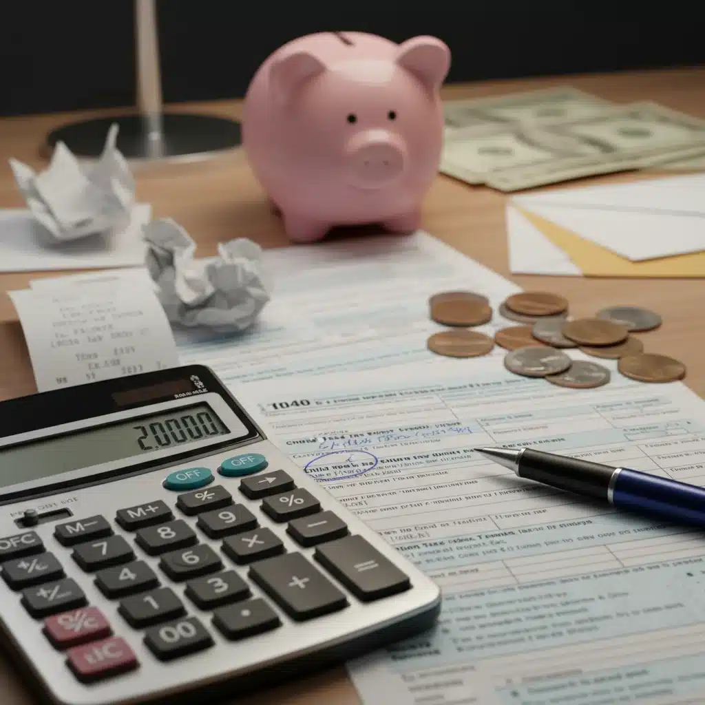 Calculating Child Tax Credit 2026 on tax forms with a calculator