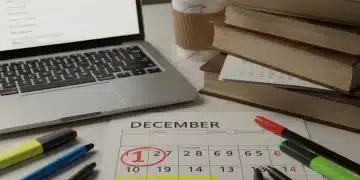 December 1st highlighted on a calendar with scholarship application materials